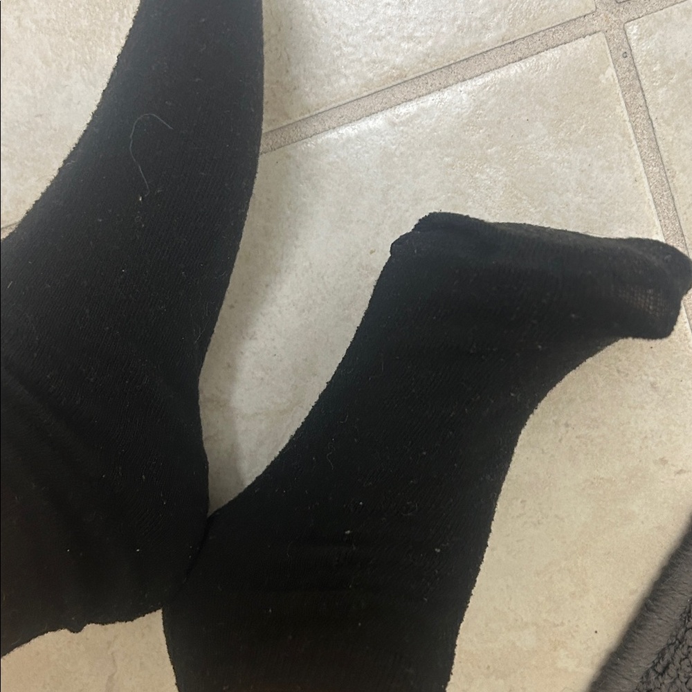 black perfect low athletic gym yoga socks toes petite feet ladies women favorite - Picture 5 of 9